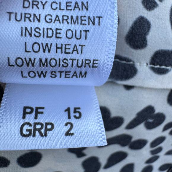 St. John S Silk Tunic Tan Black Leopard Print Sleeveless Shell Top Pre Fall 2015 - Picture 10 of 10